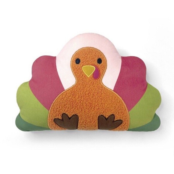 Target Bullseye Playground Fall TURKEY Shaped Pillow NWT Thanksgiving Holidays - Picture 1 of 7